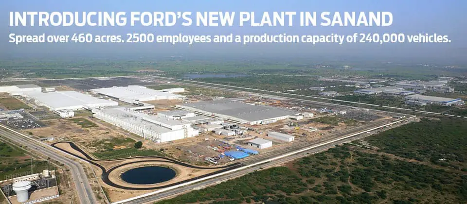 Ford manufacturing facility in Sanand, Gujarat