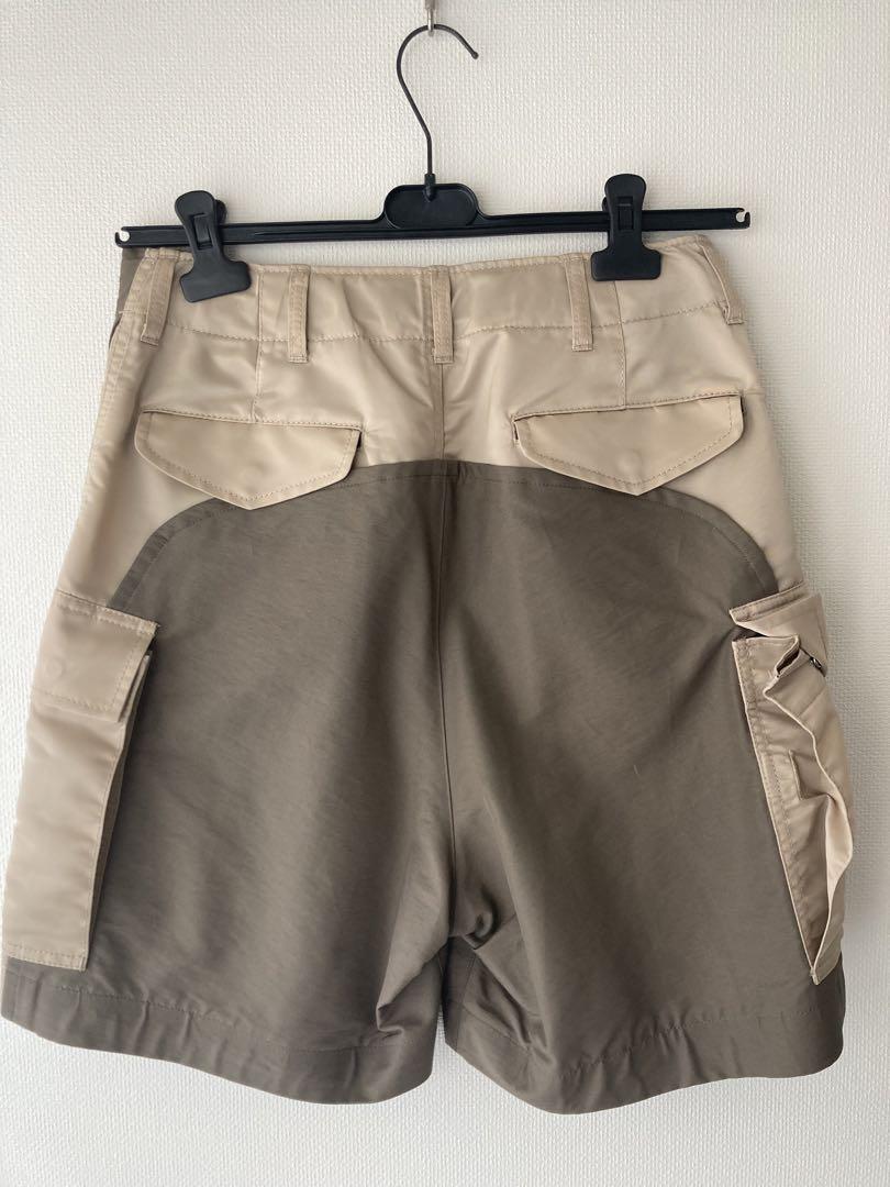 sacai 22-02711M Nylon Twill Mix Shorts | motoringjunction.com