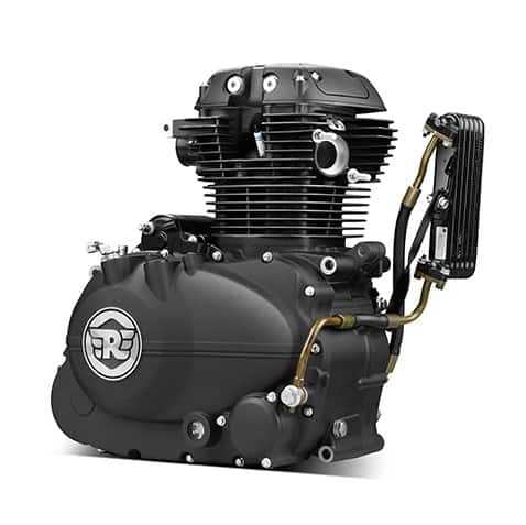 Royal Enfield himalayan oil cooled engine