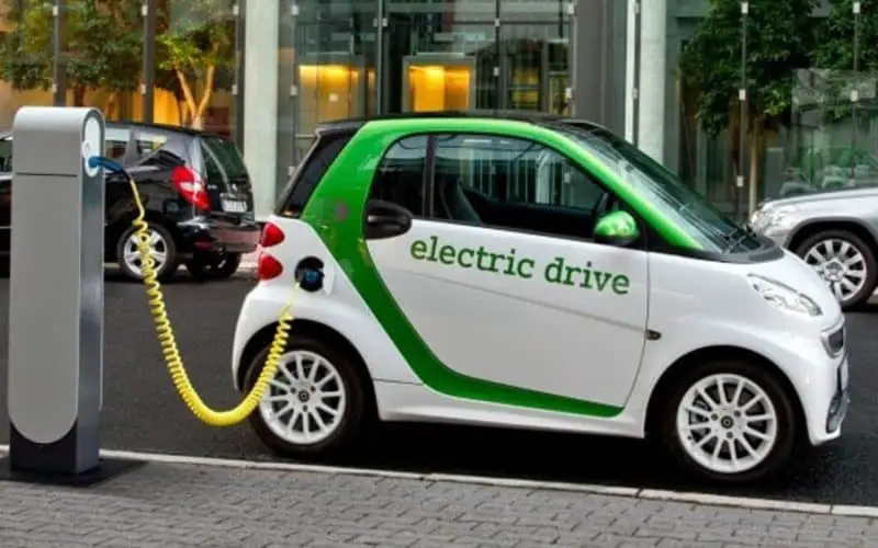 smart electric car-public charging station