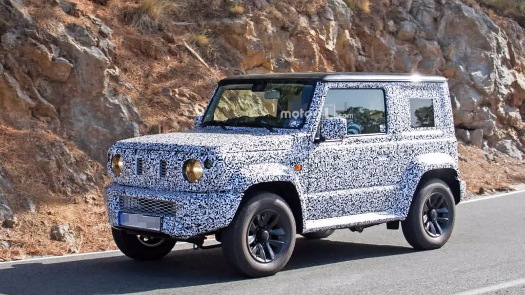 suzuki jimny spied india