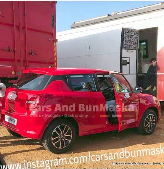 maruti suzuki swift spied in india