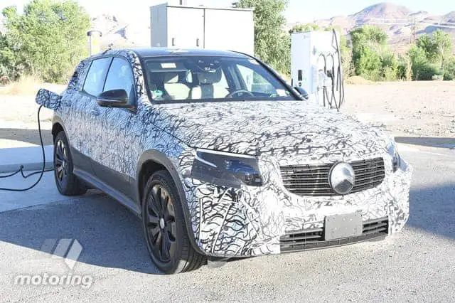 mercedes eqc spy shot california