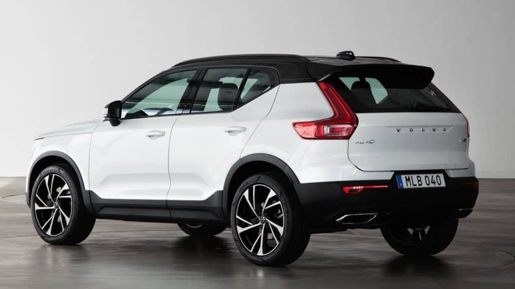 volvo xc40 suv rear view