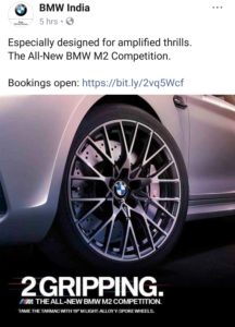 BMW m2 competition bookings open 